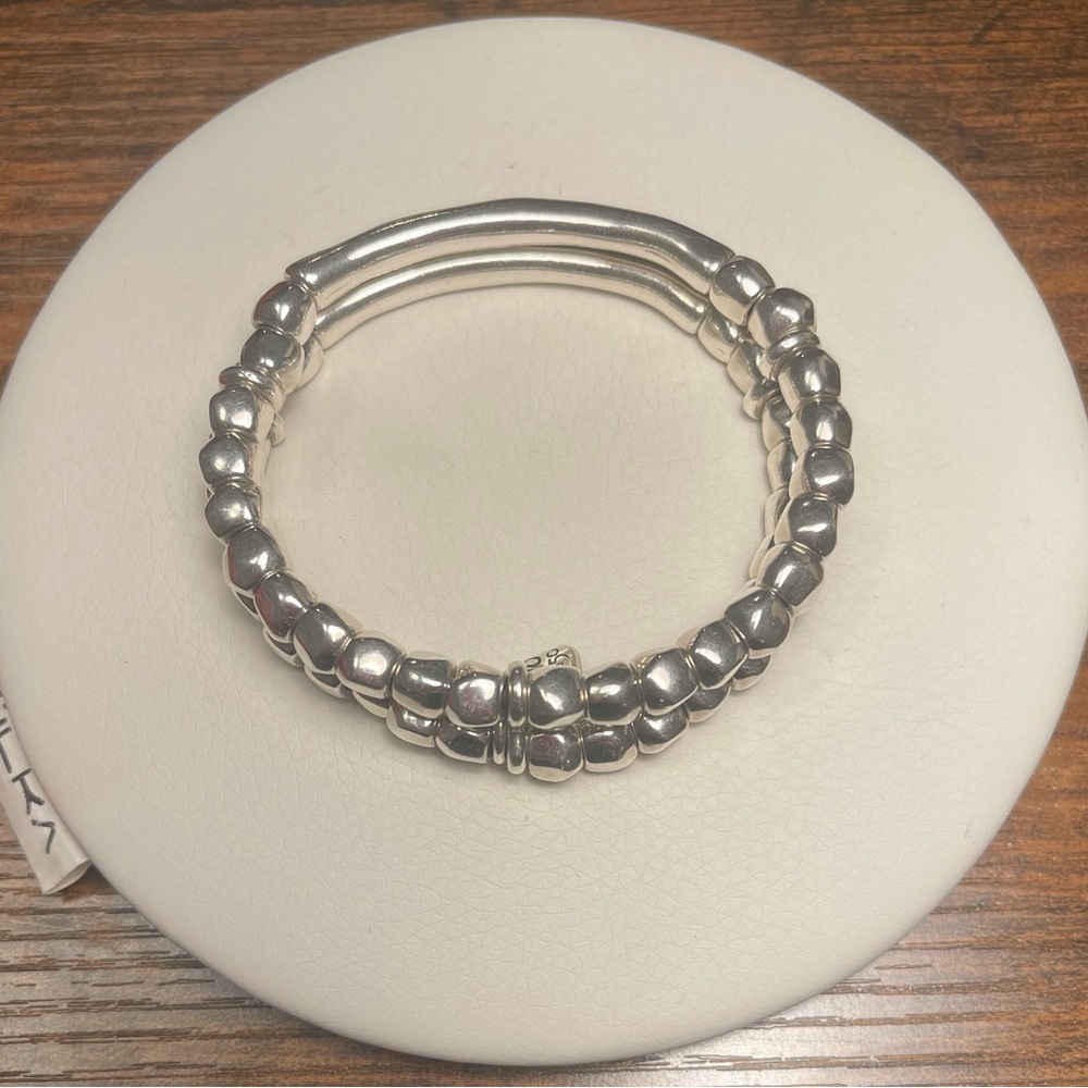 UNOde50 SILVER BEADED JOURNEY BRACELET